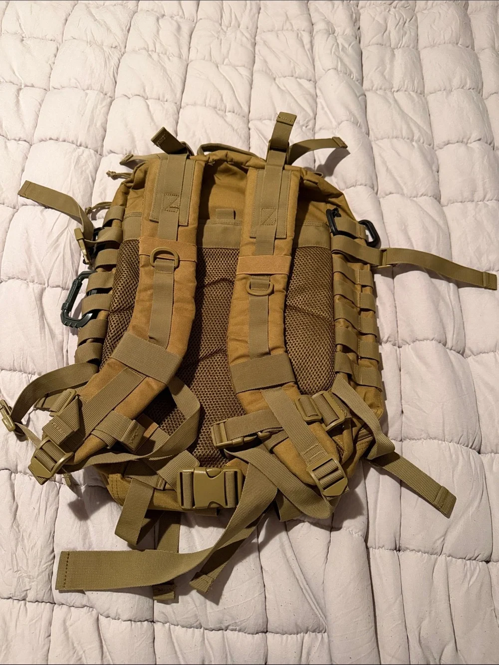 Men's Tactical Backpack - Khaki Rugged Field Pack
